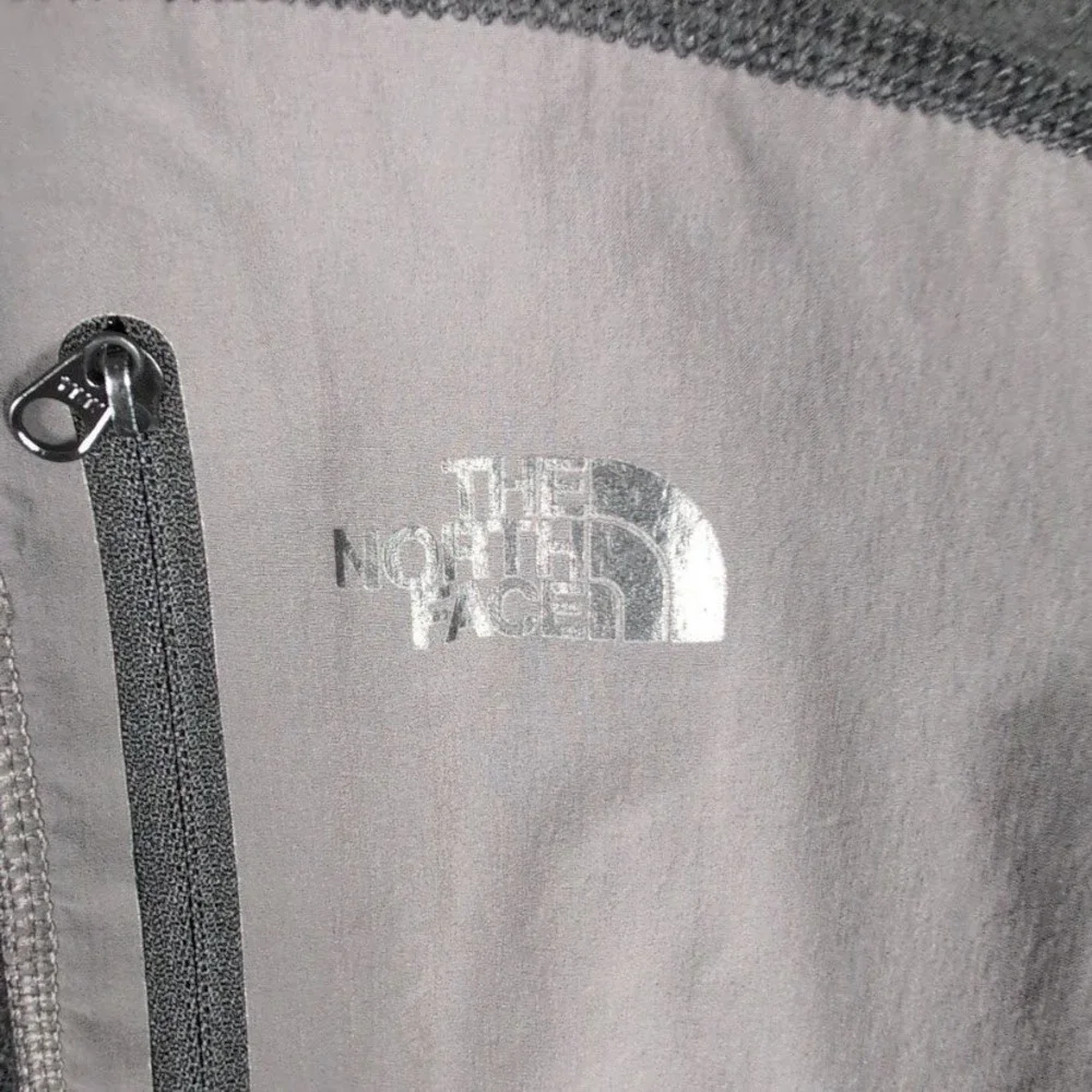 The North Face Mens Fleece‎ Half Zip Pullover Jacket Black Grey Size Medium